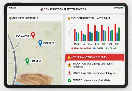 LiuGong Telematics Fleet Management